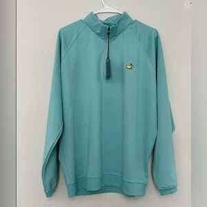 Masters Masters Golf Pullover XL Mint Green/Blue quarter zip 2023  NWT